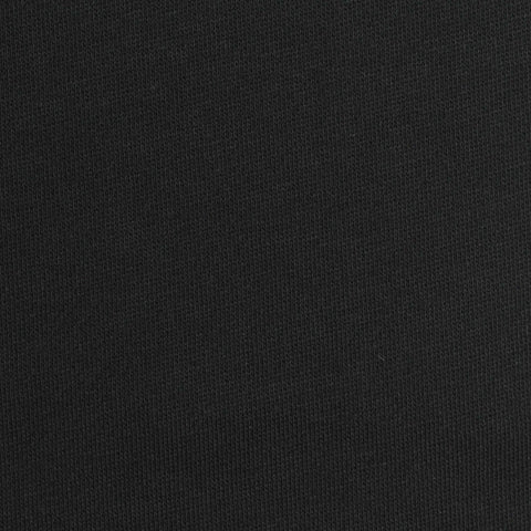 Cotton Polyester French Terry Fabric, 290 gsm — Black