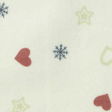 Red Hearts Rib Knit, Polyester — texture