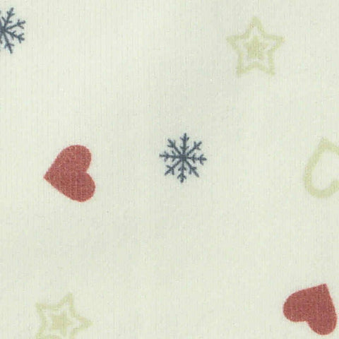 Red Hearts Rib Knit, Polyester
