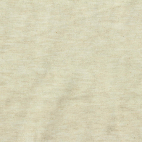 Light Beige Marl Jersey Knit, Cotton-Poly, 180 gsm