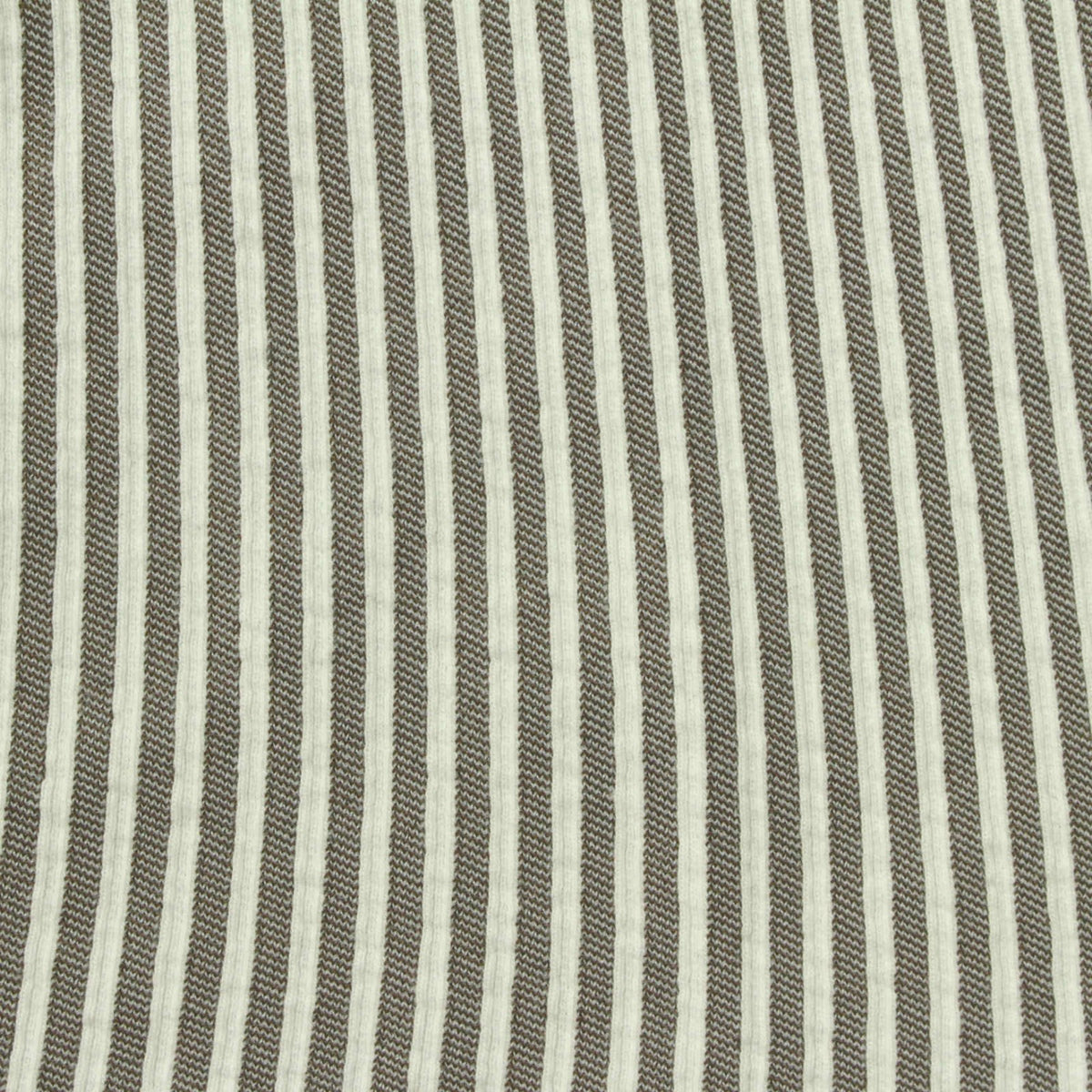 Cream Stripes Jersey Knit, Cotton-Poly, 220 gsm