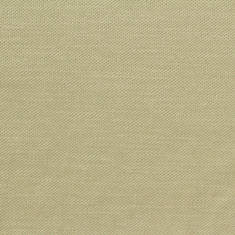 Slub Cotton Polyester Stretch Piqué Knit Fabric, 200 gsm, 185 cm — Khaki