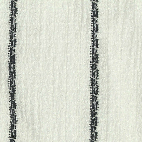 Black Vertical-Stripe Crepe, Polyester, 152 gsm