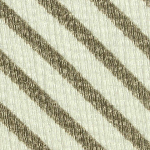 Cream Stripes Crepe, Polyester