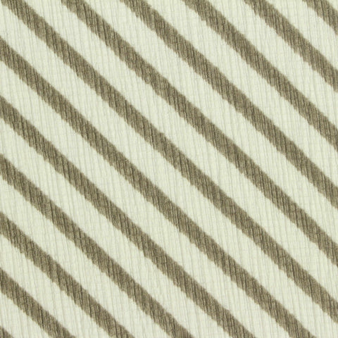 Cream Stripes Crepe, Polyester