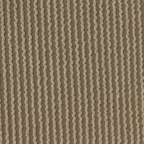 Brown Vertical-Stripe Jersey Knit, Poly-Viscose