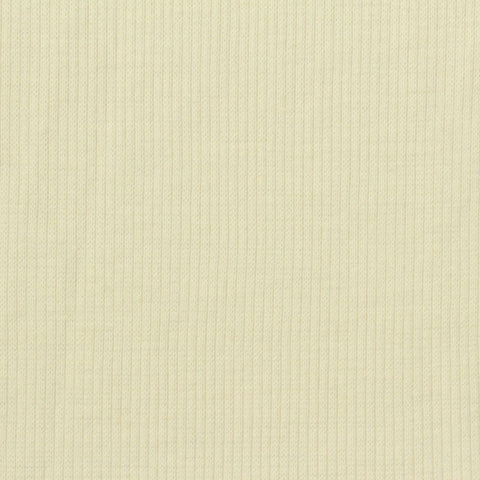 Polyester Cotton Stretch Rib Knit Fabric, 267 gsm, 130 cm — Yellow