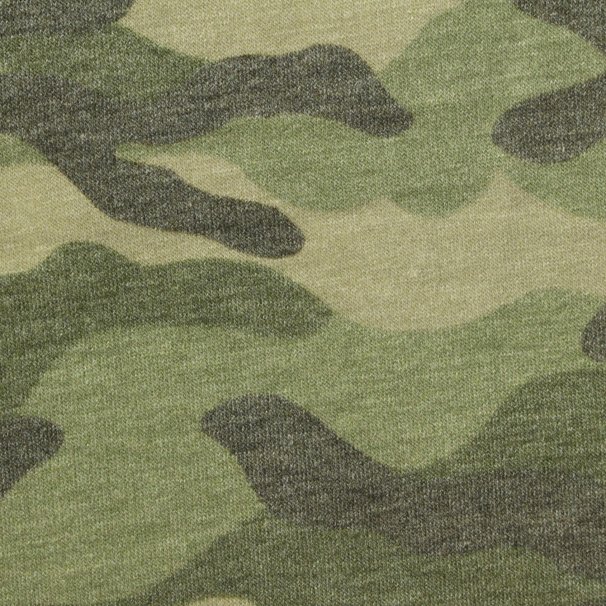 Green Camo French Terry, Polyester