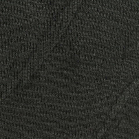 Polyester Cotton Stretch Rib Knit Fabric, 274 gsm, 132 cm — Grey