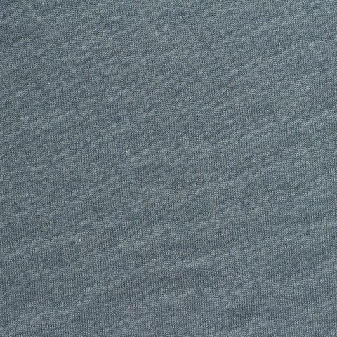 Heathered Blue-Grey Marl Jersey Knit, Poly-Viscose