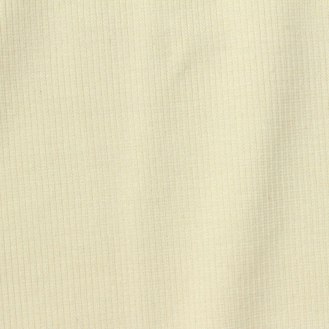 Polyester Cotton Stretch Rib Knit Fabric, 310 gsm, 120 cm — Yellow