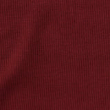 Polyester Cotton Stretch Rib Knit Fabric, 286 gsm, 128 cm — Red