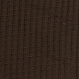 Brushed Polyester Viscose Stretch Waffle Knit Fabric, 236 gsm, 154 cm — Brown