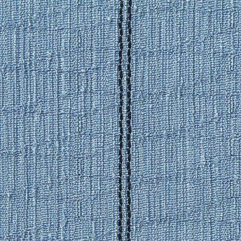 Blue Vertical-Stripe Crepe, Polyester, 116 gsm