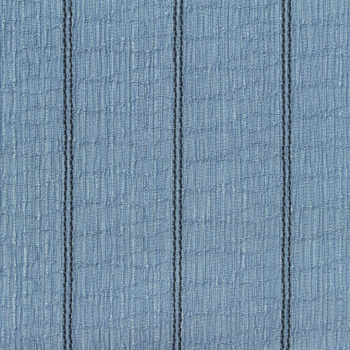 Blue Vertical-Stripe Crepe, Polyester, 116 gsm