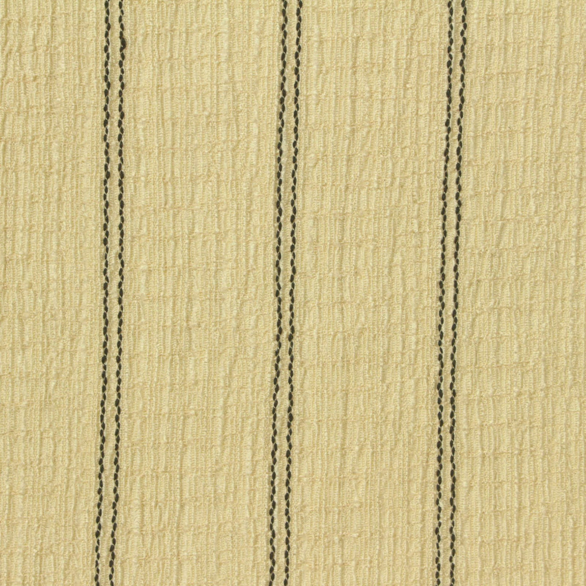 Black Vertical-Stripe Crepe, Polyester, 124 gsm