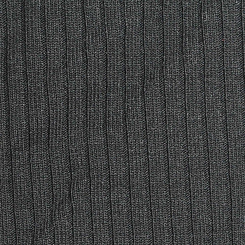 Polyester Viscose Stretch Rib Knit Fabric, 297 gsm, 130 cm — Grey