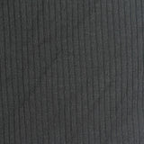 Polyester Viscose Stretch Rib Knit Fabric, 297 gsm, 130 cm — Grey
