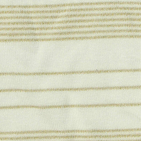 Light Brown Horizontal-Stripe Jersey Knit, 170 gsm