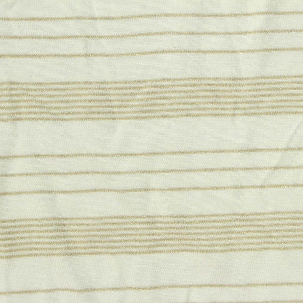 Light Brown Horizontal-Stripe Jersey Knit, 170 gsm