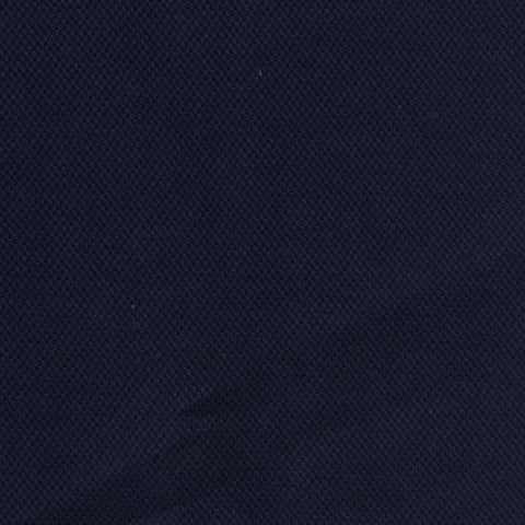 100% Cotton Piqué Knit Fabric, 168 gsm, 216 cm — Navy