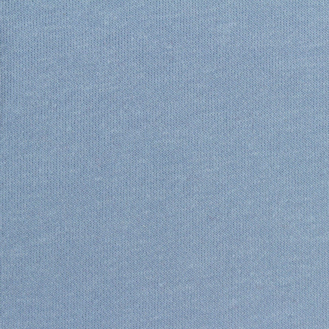 Cotton Polyester French Terry Fabric, 250 gsm, 174 cm — Blue