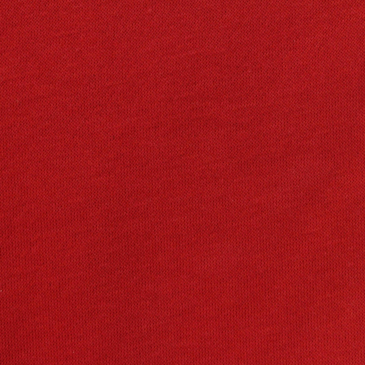 Brushed Cotton Polyester French Terry Fabric, 228 gsm, 182 cm — Red