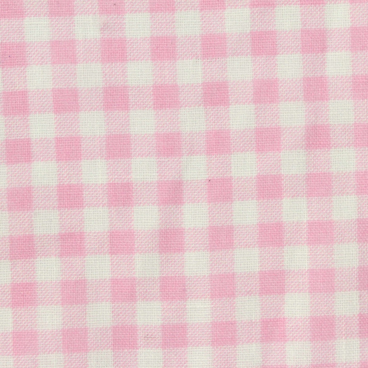 Pink Gingham French Terry, Polyester