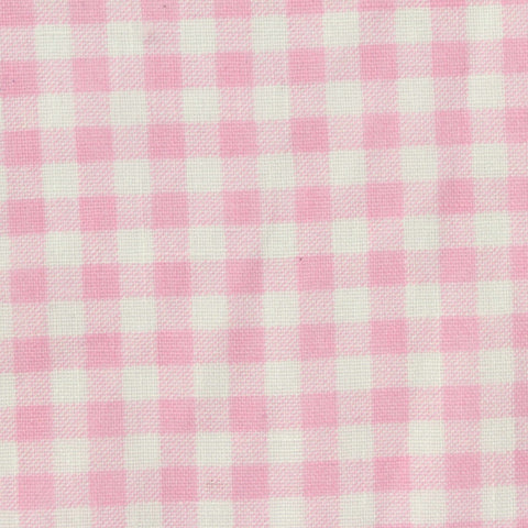 Pink Gingham French Terry, Polyester