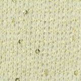 Gold Sequins Chunky Knit, Polyester — texture