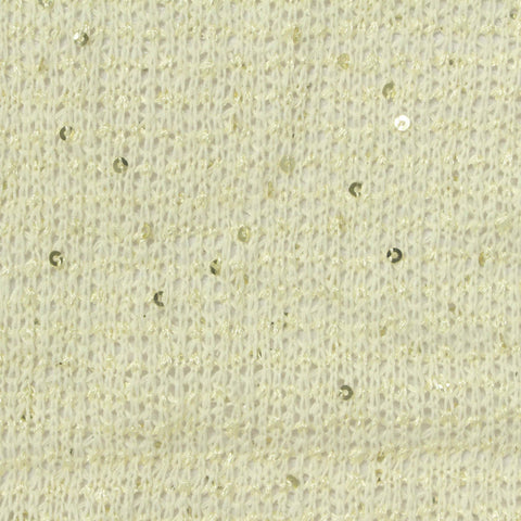 Gold Sequins Chunky Knit, Polyester