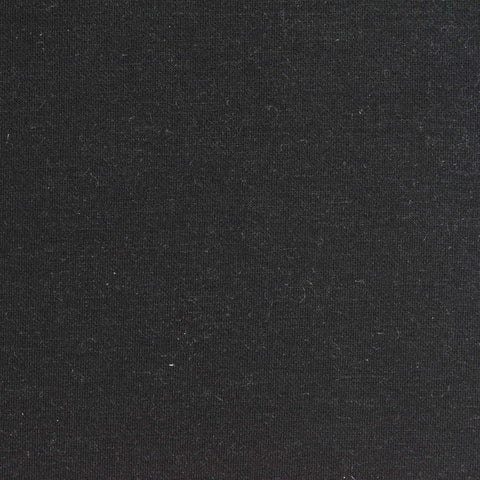 Modal Polyester Stretch Scuba Knit Fabric, 230 gsm, 150 cm — Black