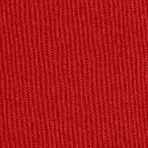 Brushed Cotton Polyester French Terry Fabric, 265 gsm, 180 cm — Red, ref EF-268014