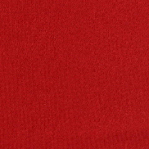 Brushed Cotton Polyester French Terry Fabric, 265 gsm, 180 cm — Red, ref EF-268014