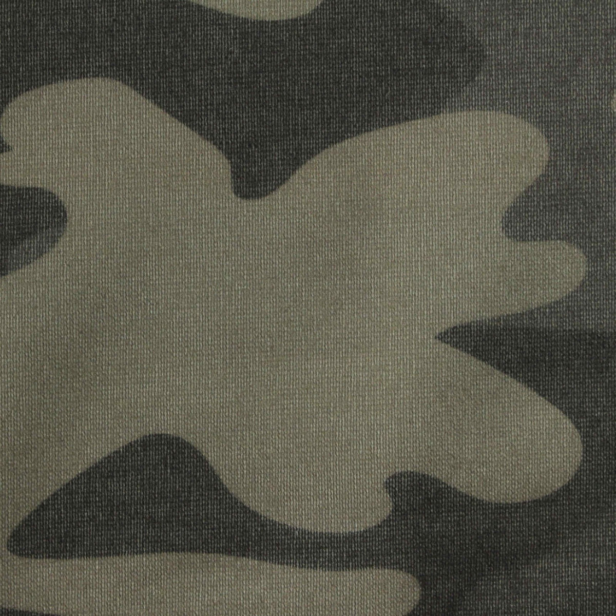 Green Camo Jersey Knit, Polyester, 208 gsm