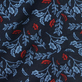 Light Blue Leaves Milk Silk Knit, Polyester