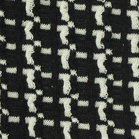 White Geometric Jacquard, Polyester, 300 gsm