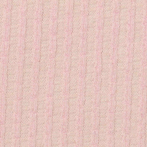 Light Pink Stripes Jersey Knit, Polyester