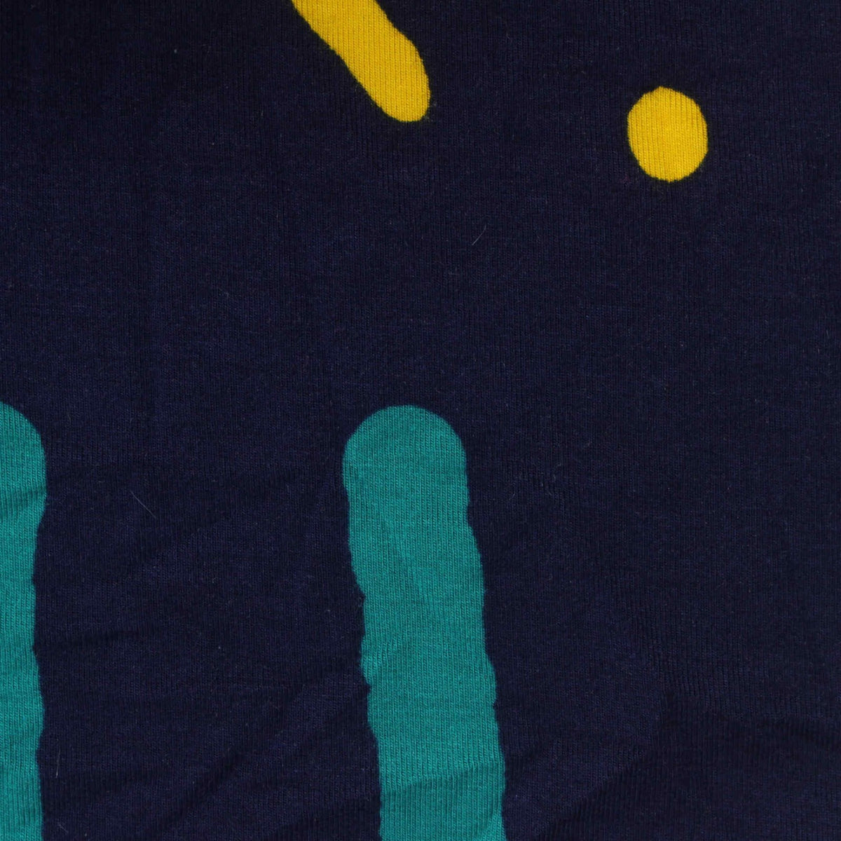 Yellow Abstract Jersey Knit, Viscose