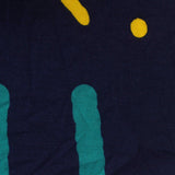 Yellow Abstract Jersey Knit, Viscose
