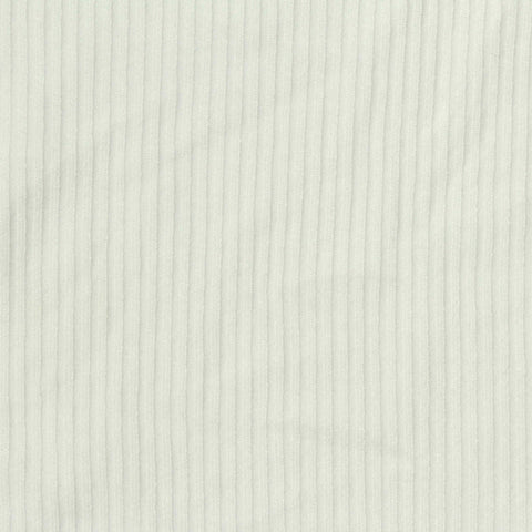 Viscose Stretch Rib Knit Fabric, 280 gsm, 125 cm — White