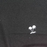 Jacquard Polyester Stretch Chunky Knit Fabric, 186 gsm, 168 cm — Black