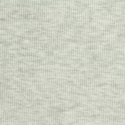 Light Grey Marl Rib Knit, Polyester
