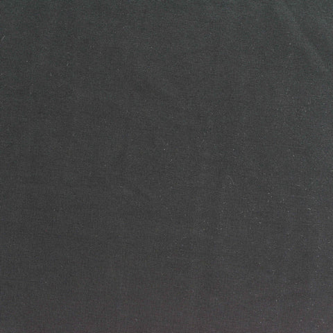Polyester Stretch Jersey Knit Fabric, 170 gsm, 174 cm — Black