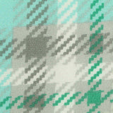 Light Green Plaid Milk Silk Knit, Polyester — texture