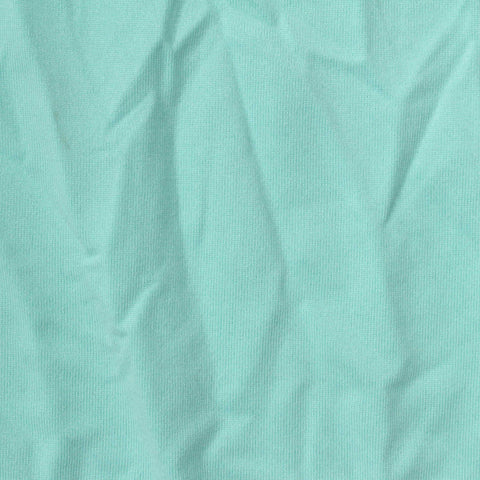 Brushed Polyester Stretch Milk Silk Knit Fabric, 160 gsm, 170 cm — Green