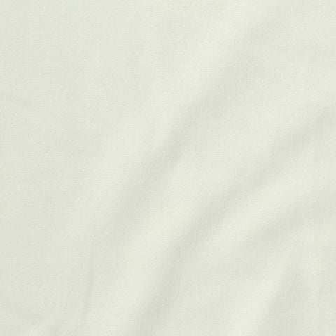 Brushed Polyester Stretch Milk Silk Knit Fabric, 205 gsm, 190 cm — White