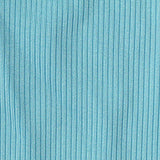 Polyester Stretch Rib Knit Fabric, 250 gsm, 144 cm — Blue — texture