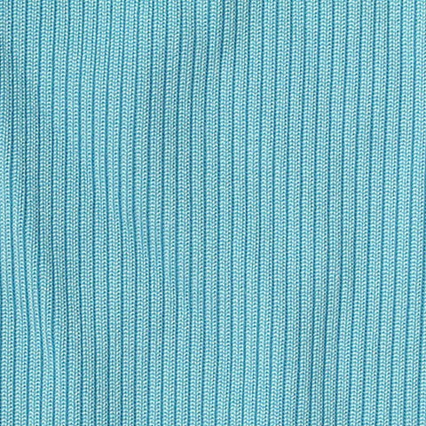 Polyester Stretch Rib Knit Fabric, 250 gsm, 144 cm — Blue