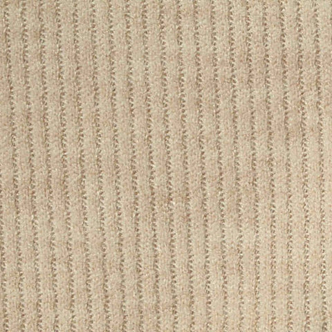 Viscose Polyester Blend Stretch Rib Knit Fabric, 273 gsm, 180 cm — Beige